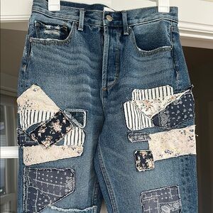 Patchwork Blue Jeans